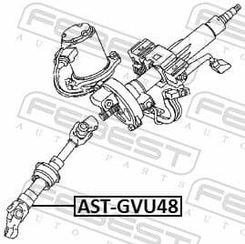 Steering Shaft AST-GVU48 - image 2