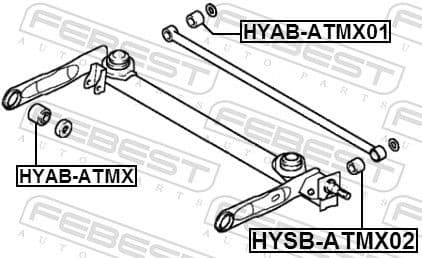 Bushing, axle beam HYAB-ATMX - image 2