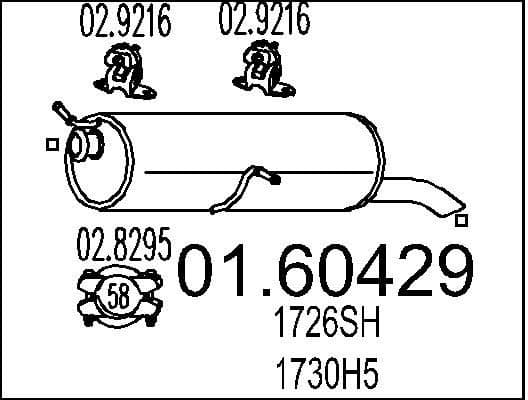 Rear Muffler 01.60429