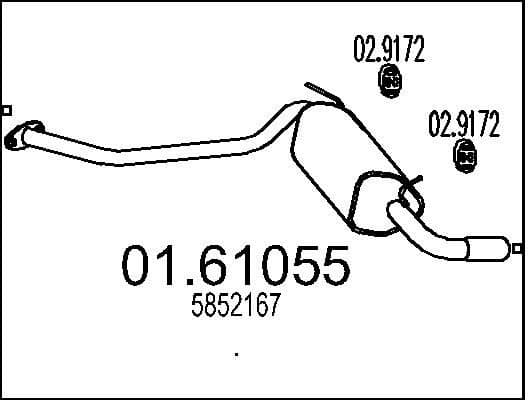 Rear Muffler 01.61055