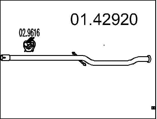 Exhaust Pipe 01.42920