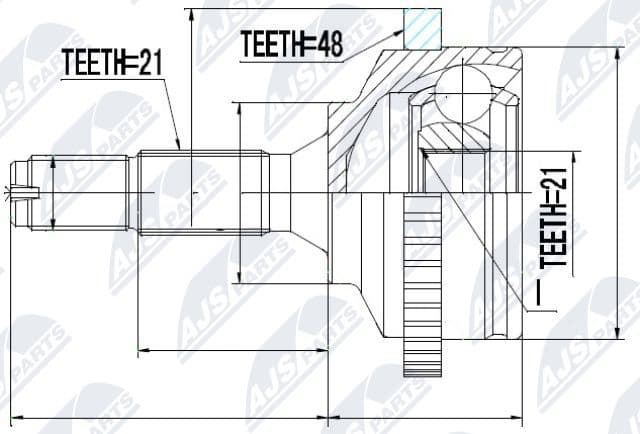 Joint Kit, drive shaft NPZ-PE-017