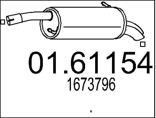 Rear Muffler 01.61154