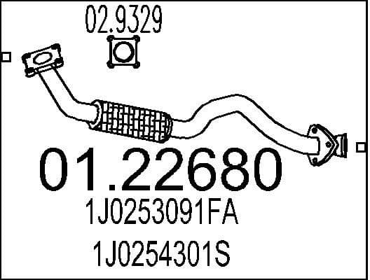 Exhaust Pipe 01.22680