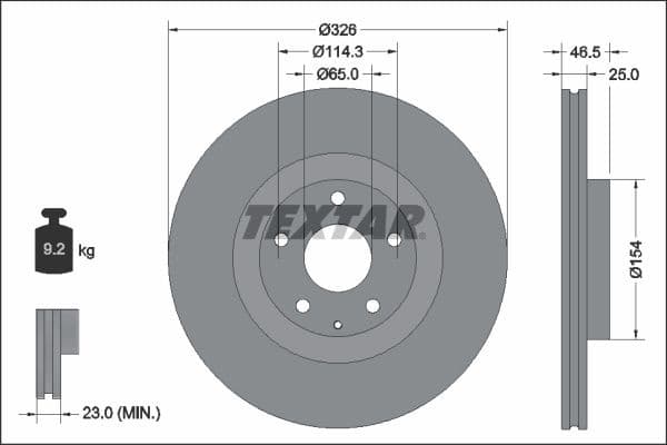 Brake Disc PRO 92337603