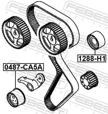 Tensioner Pulley, timing belt 0487-CA5A - image 2