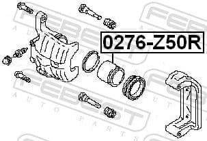 Piston, brake caliper 0276-Z50R - image 2