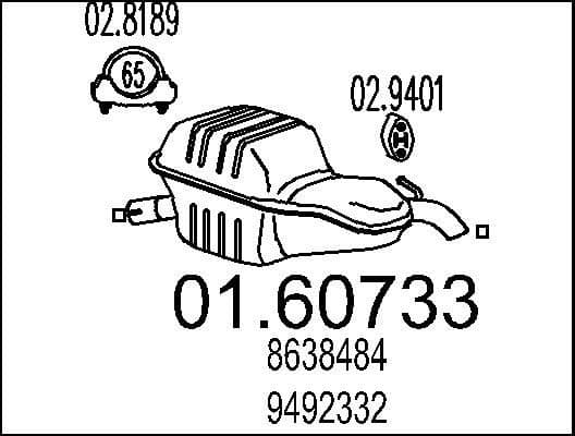 Rear Muffler 01.60733