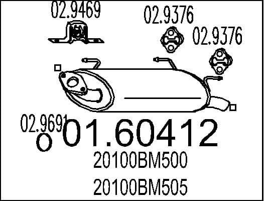 Rear Muffler 01.60412