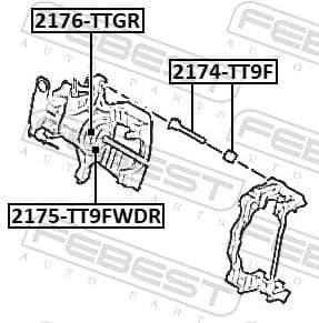 Piston, brake caliper 2176-TTGR - image 2