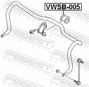 Mounting, stabiliser bar VWSB-005 - image 2