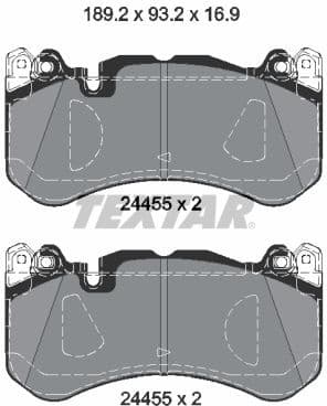 Brake Pad Set, disc brake 2445503
