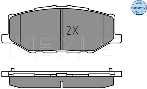 Brake Pad Set, disc brake MEYLE-ORIGINAL: True to OE. 025 215 6816 - image 2