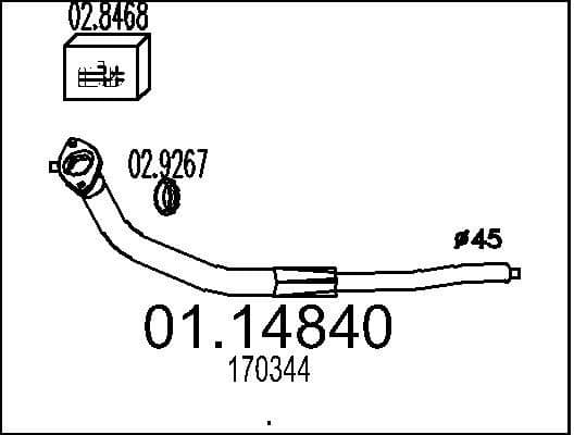 Exhaust Pipe 01.14840