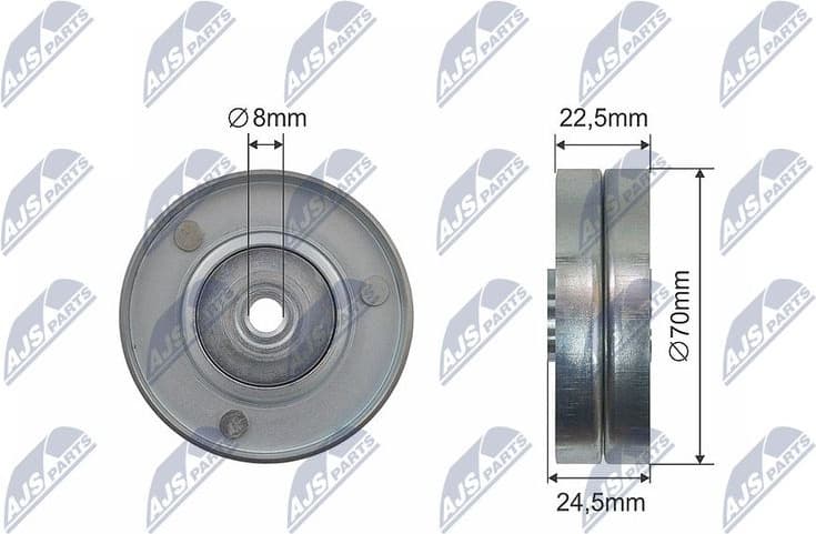 Tensioner Pulley, V-belt RNK-BM-041