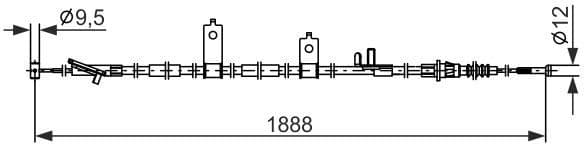 Cable Pull, parking brake 1 987 482 855 - image 5