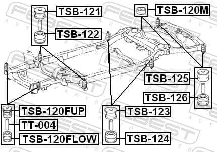 Mounting, vehicle frame TSB-121 - image 2