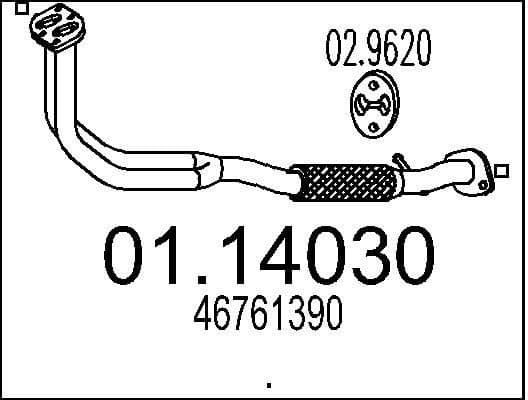 Exhaust Pipe 01.14030