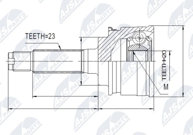 Joint Kit, drive shaft NPZ-SU-009