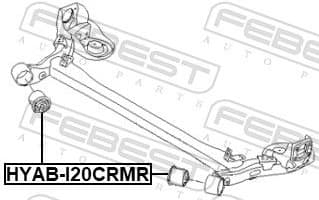 Bushing, axle beam HYAB-I20CRMR - image 2