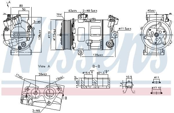 Compressor, air conditioning ** FIRST FIT ** 890947