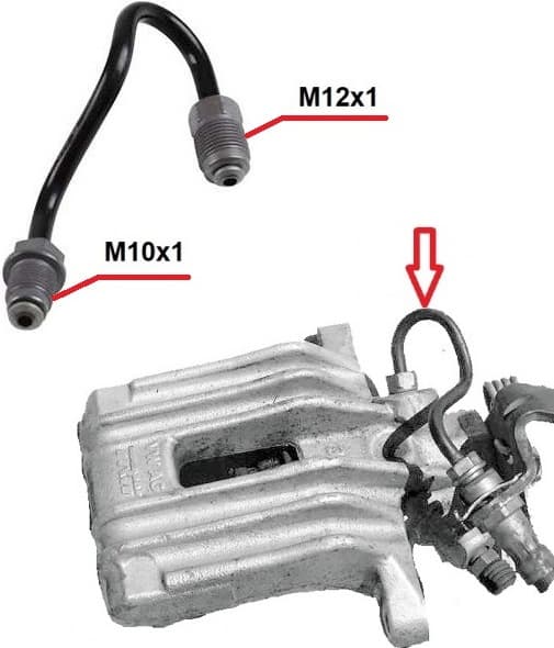 Brake pipe with end fittings S-3263