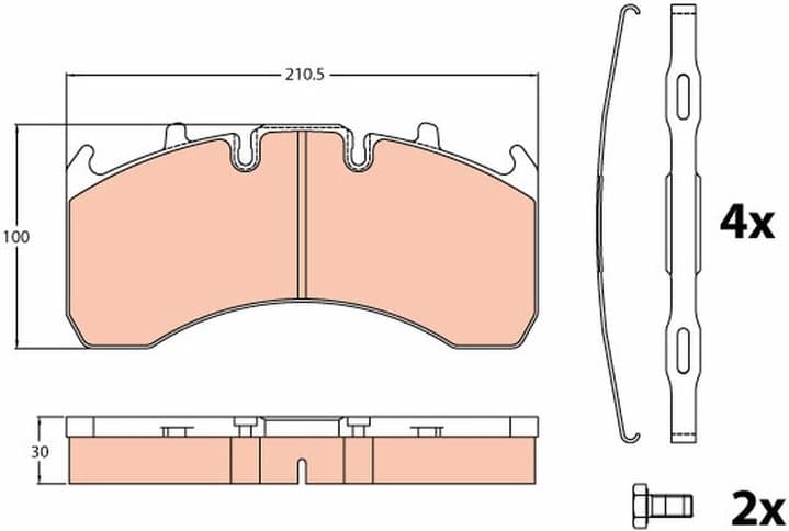 Brake Pad Set, disc brake GDB5098 - image 4