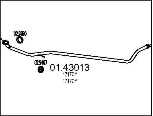 Exhaust Pipe 01.43013