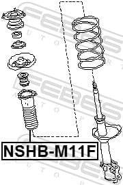 Protective Cap/Bellow, shock absorber NSHB-M11F - image 2