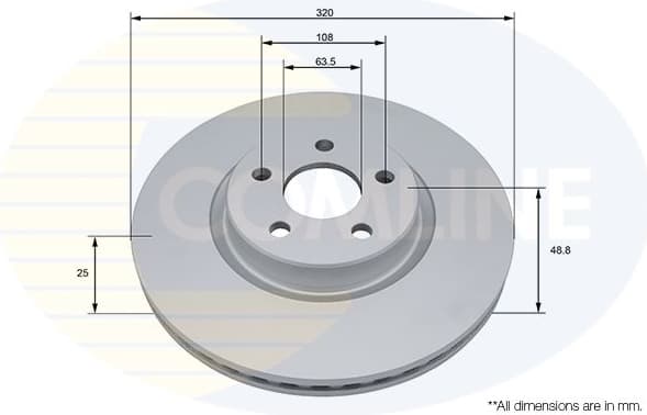Brake Disc COATED ADC5083V