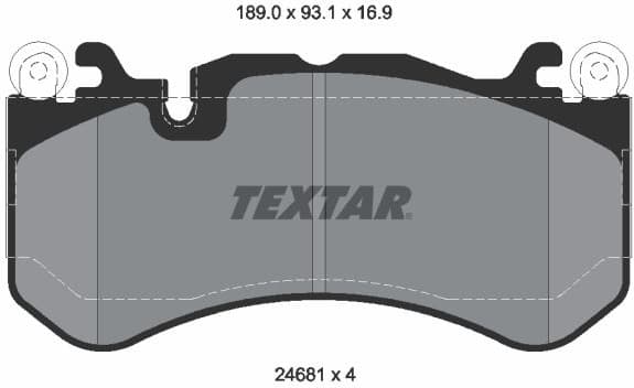 Brake Pad Set, disc brake 2468101
