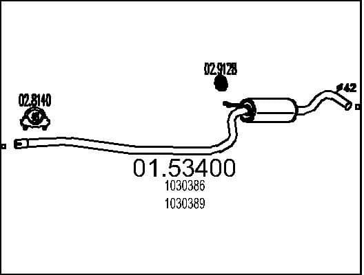 Centre Muffler 01.53400