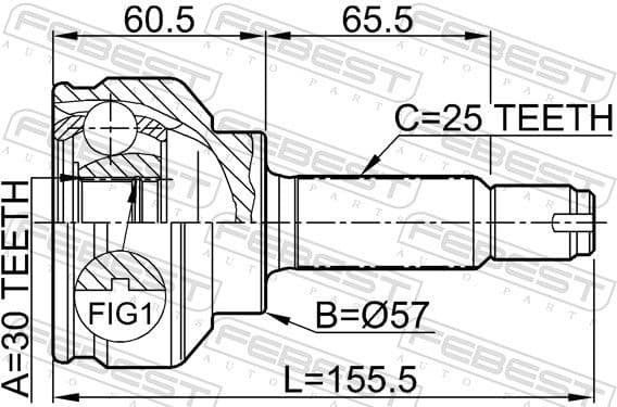 Joint Kit, drive shaft 0410-CS3A - image 2