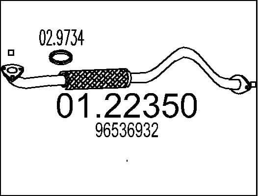 Exhaust Pipe 01.22350