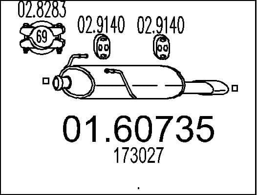 Rear Muffler 01.60735