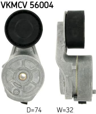 Belt Tensioner, V-ribbed belt VKMCV56004 - image 2