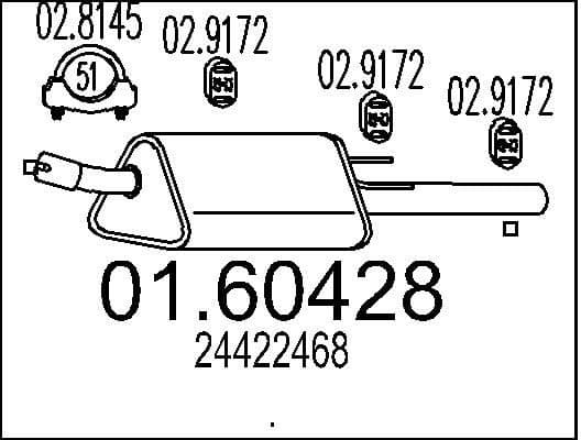 Rear Muffler 01.60428