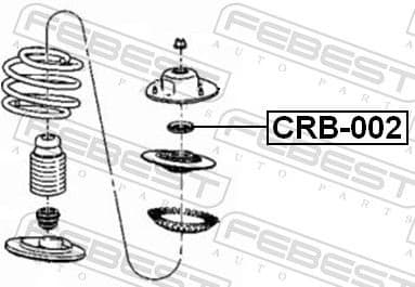 Rolling Bearing, suspension strut support mount CRB-002 - image 2
