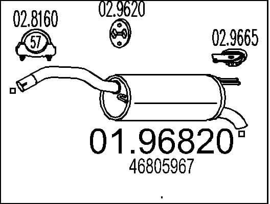 Rear Muffler 01.96820