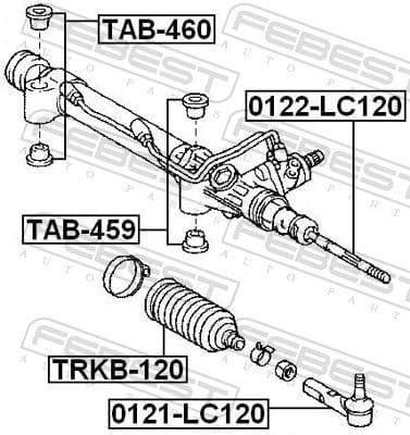 Mounting, steering gear TAB-460 - image 2