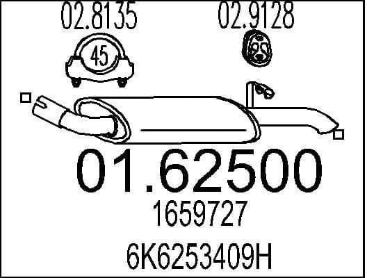 Rear Muffler 01.62500