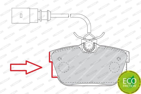 Brake pads rear, Top Quality FDB1482