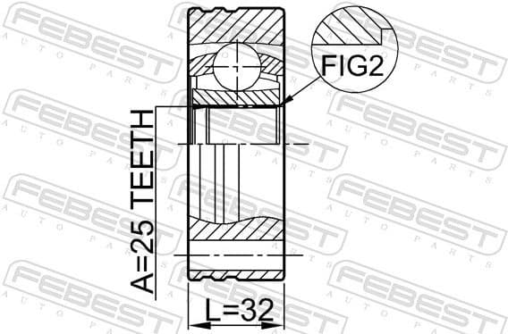 Joint Kit, drive shaft 1911-E34 - image 2