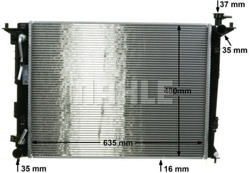 Radiator, engine cooling BEHR CR 1890 000S - image 10