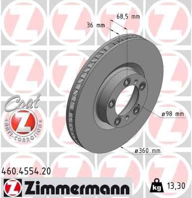Brake Disc COAT Z 460.4554.20