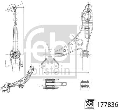 Control/Trailing Arm, wheel suspension 177836 - image 2