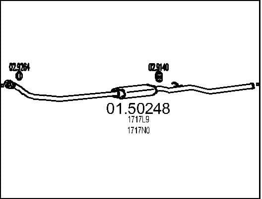 Centre Muffler 01.50248