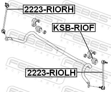 Link/Coupling Rod, stabiliser bar 2223-RIORH - image 2