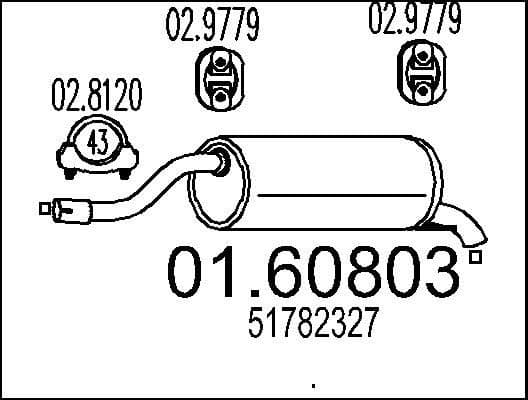 Rear Muffler 01.60803