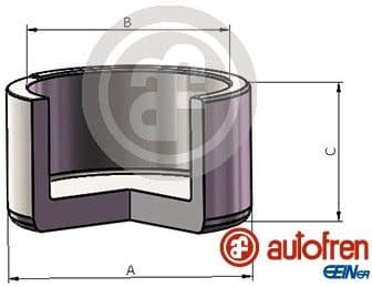 Piston, brake caliper D025734